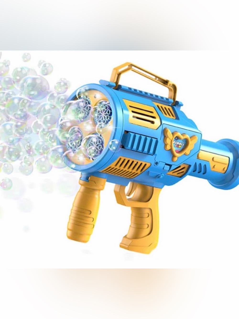 Bubble Machine Gun for Kids Toys, Bubble Gun with Upgraded 4 Fan Drives